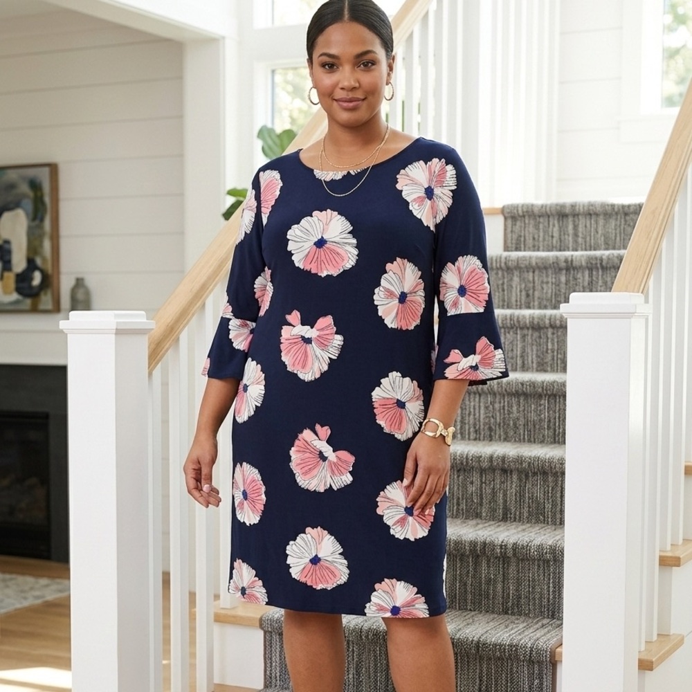 Floral Navy Dress